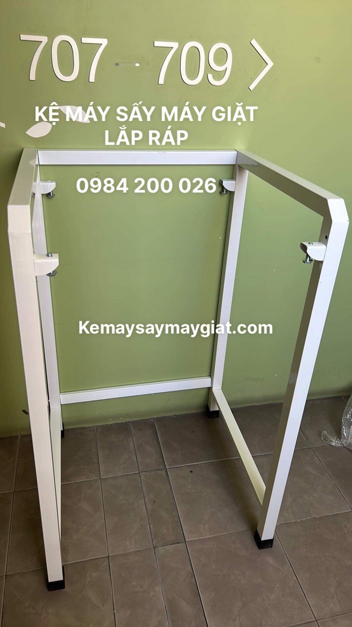 Kệ máy sấy máy giặt hộp 40.40 chịu tải 300Kg chống rung tốt
