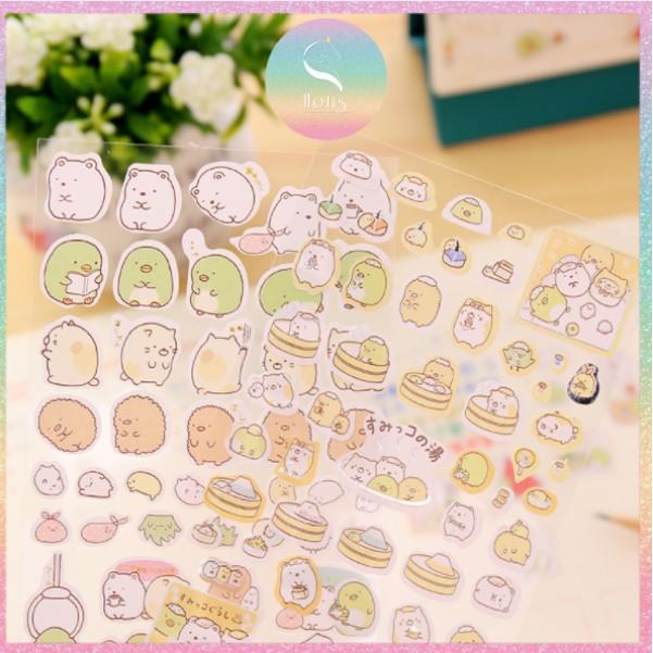 Sticker cute nhiều hình động vật dễ thương