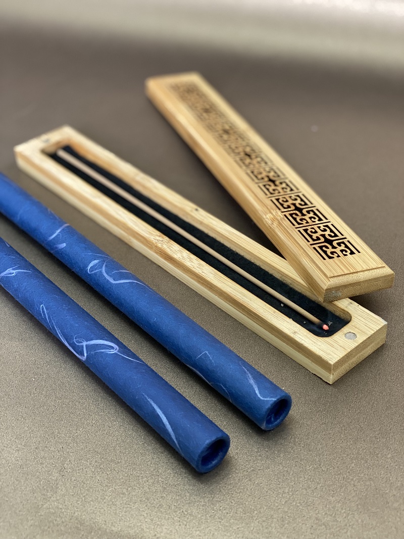 Nhang Không Tăm Trầm Hương Vi Sinh Organic – Agarwood Organic Incense Stick – Nguyên Liệu Tự Nhiên, An Toàn Cho Sức Khỏe