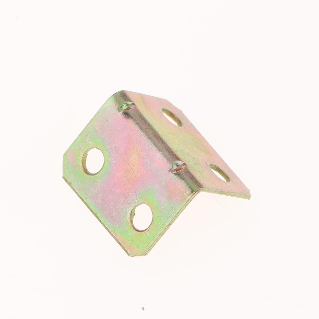 5x20pcs Polished Angle Fixed Bracket Furniture Frame Cabinet Connector 18 x 18 x 23mm
