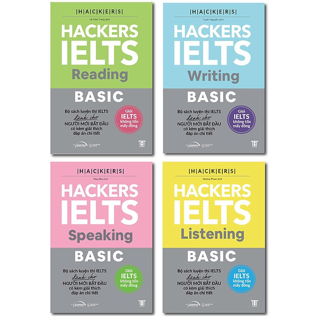 Combo 4 Cuốn: Bộ Hackers IELTS Basic - Bản Quyền