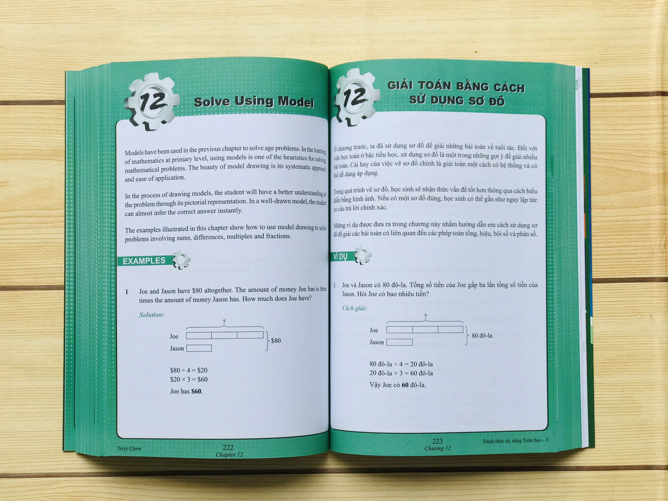 Sách Toán - Đánh Thức Tài Năng Toán Học 03 - Là Sách Song Ngữ Giúp Trẻ Vừa Học Toán Vừa Ôn Luyện Tiếng Anh, Dành Cho Học Sinh Lớp 3, Lớp 4 - Á Châu Books, Bìa Cứng, In Màu