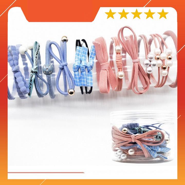 Dây dây thun cột tóc đơn giản phong cách Hàn Quốc