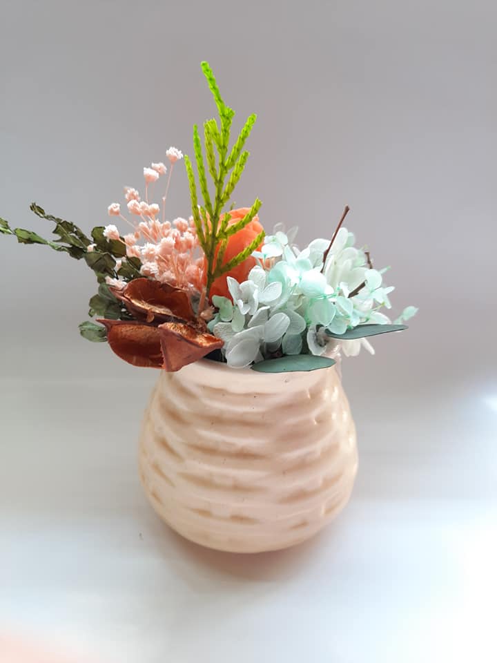 Bình hoa khô Chú ếch con