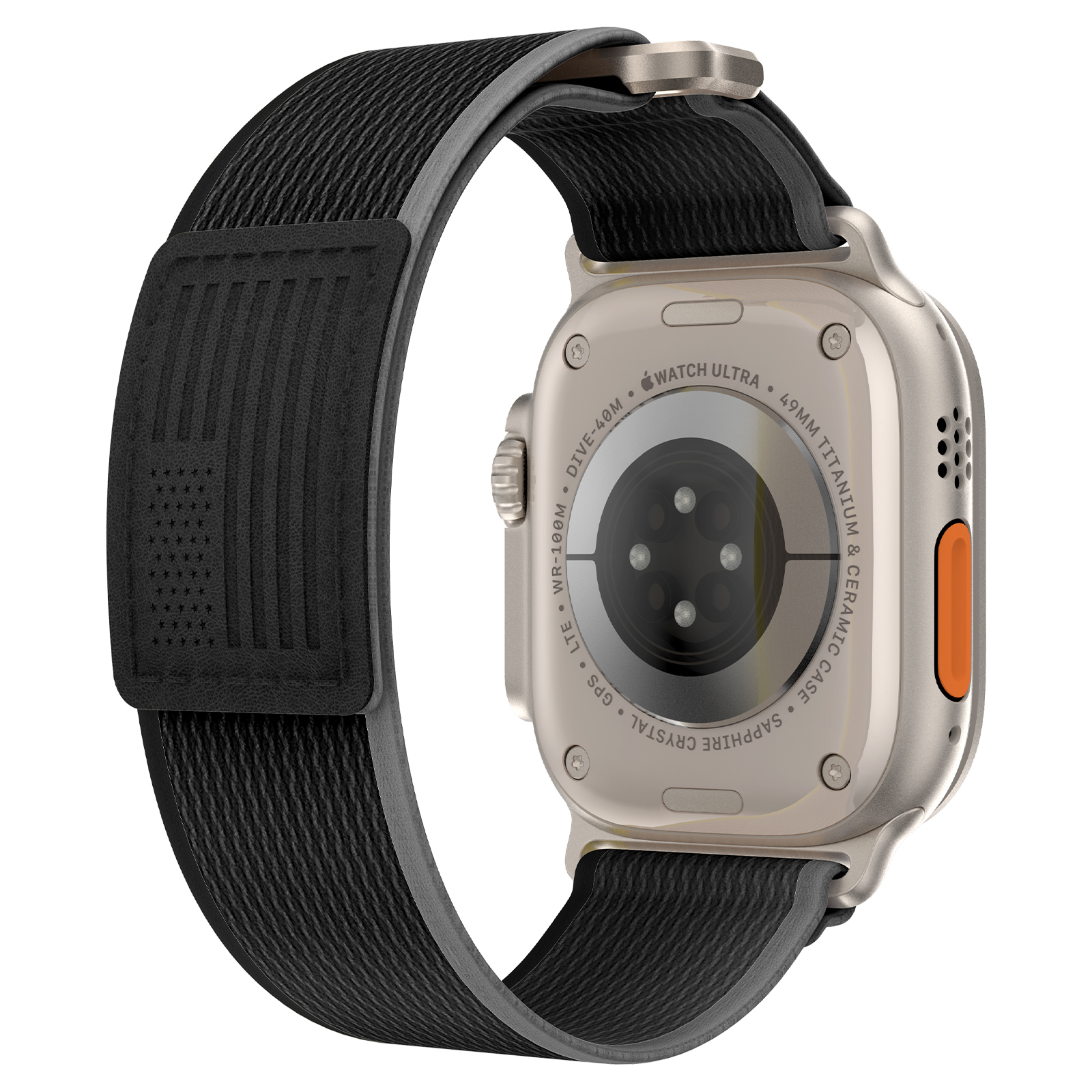Dây Nylon USA Loop cho Apple Watch Series 4/5/6/7/8/9/SE/10 &amp; Apple Watch Ultra 1/2 Size 40/41/42mm &amp; 44/45/46/49mm - Hàng Chính Hãng