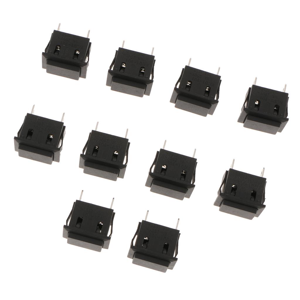 10x Ô Tô Xe Tải Tự Động Thuyền 10A/125V 6A/250V Trên/Tắt Nút Nhấn Tặng Móc công Tắc