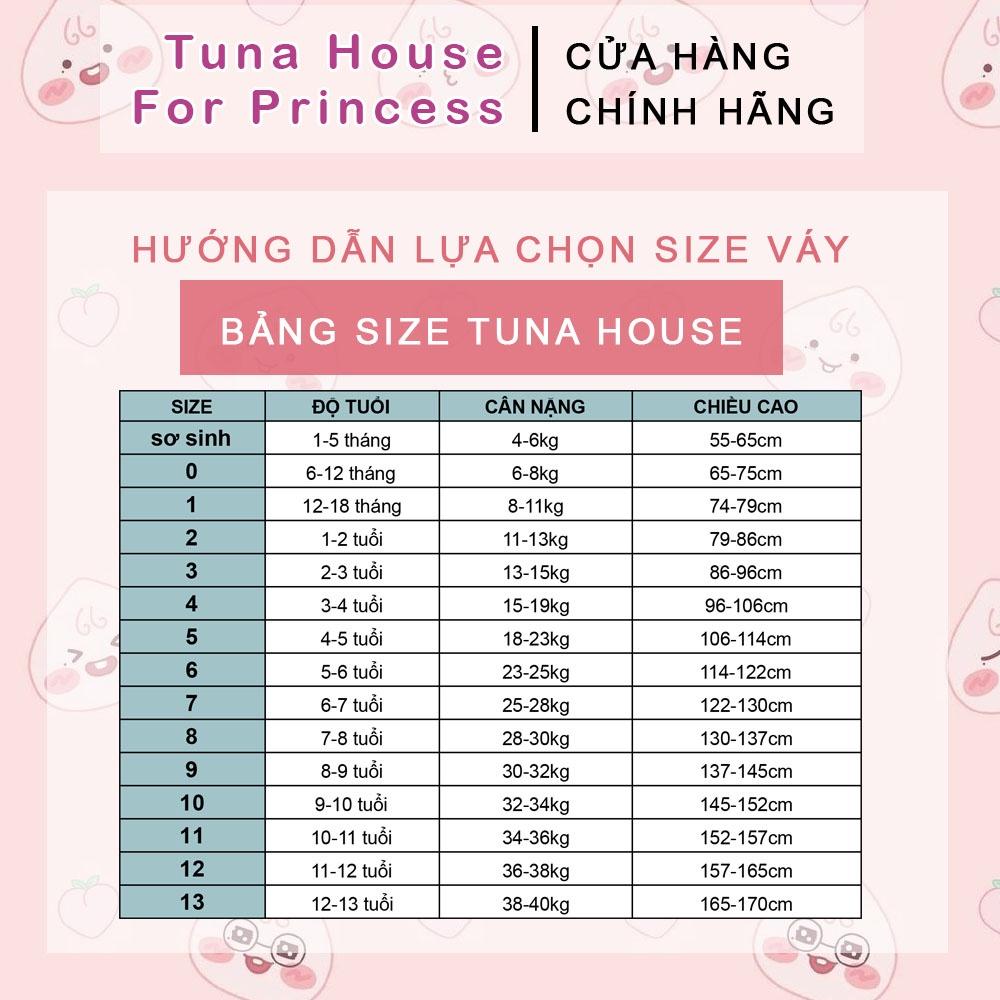 Váy đầm xoè công chúa thiết kế cho bé gái Kali nhiều tầng tone xanh - Tuna House For Princess