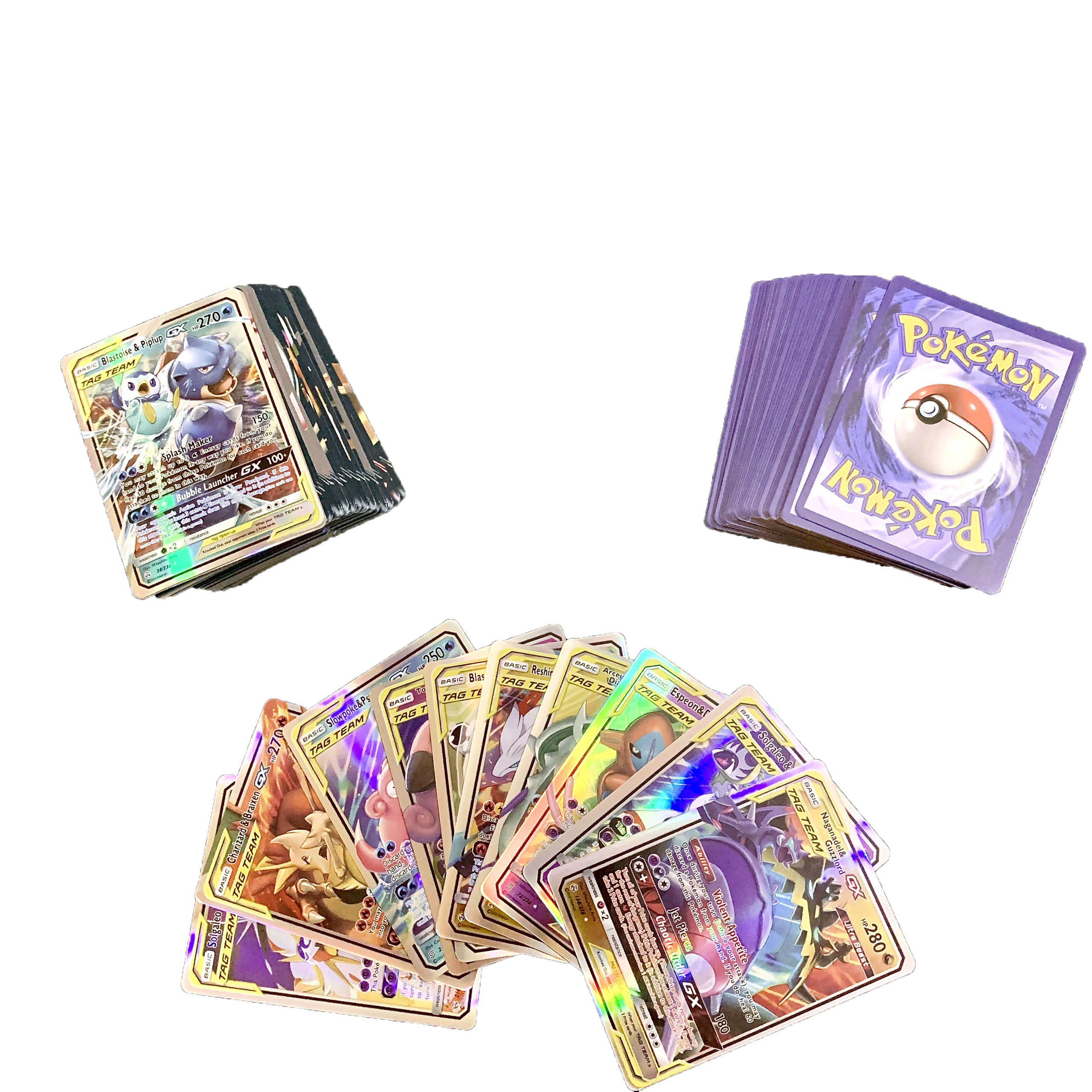 Bộ Thẻ Bài Chơi Pokemon 100 Thẻ Thẻ Tiếng Anh Cao Cấp