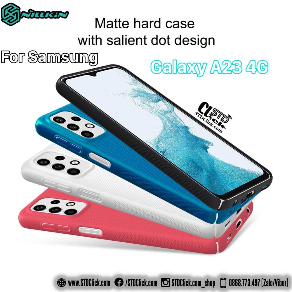 ỐP LƯNG DÀNH CHO ĐIỆN THOẠI SAMSUNG GALAXY A23 4G NILLKIN NHỰA CỨNG SẦN