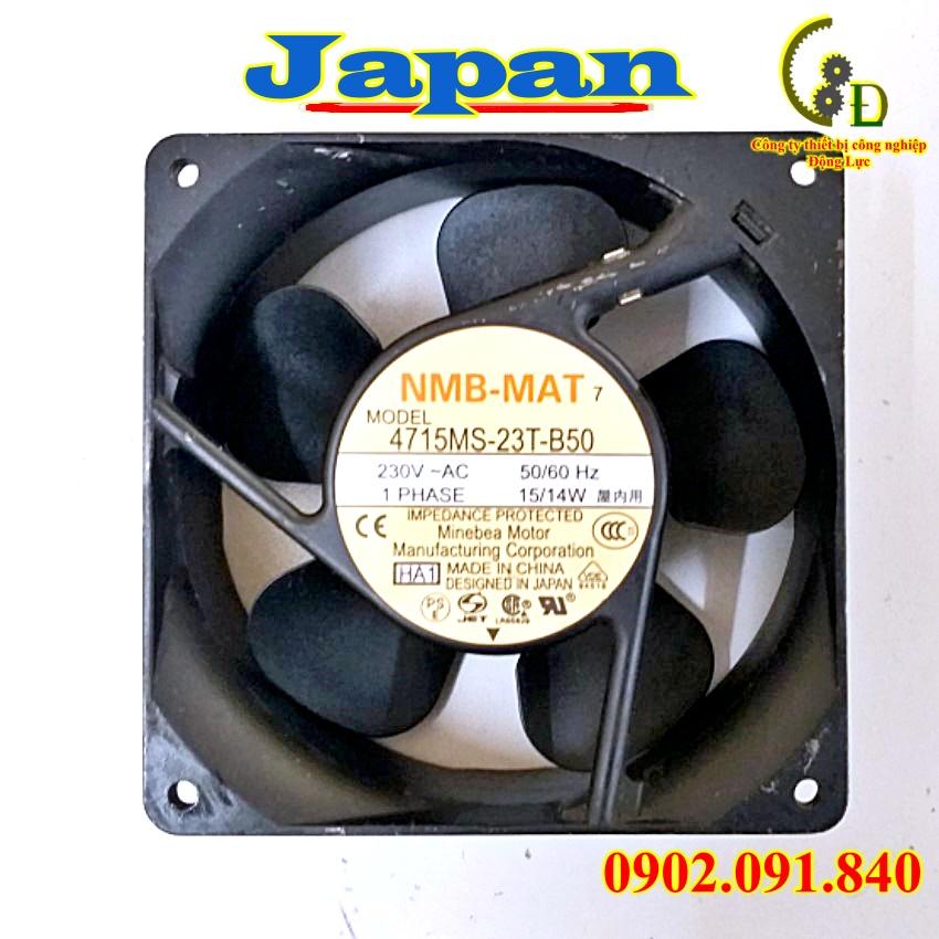 Quạt hút thông gió tản nhiệt làm mát server, tủ điện công nghiệp 5 cánh 120x120x38mm 230VAC NMB 4715MS-23T-B50(Hàng Mới)