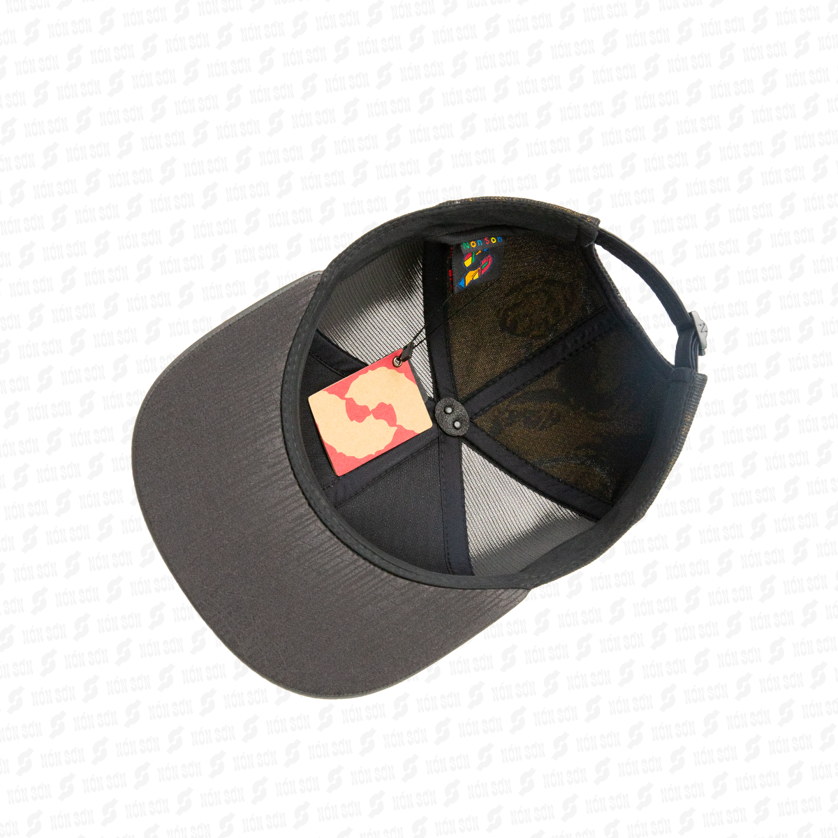 Mũ snapback hiphop NÓN SƠN hoa văn ngẫu nhiên MC210AK-ĐN6HV