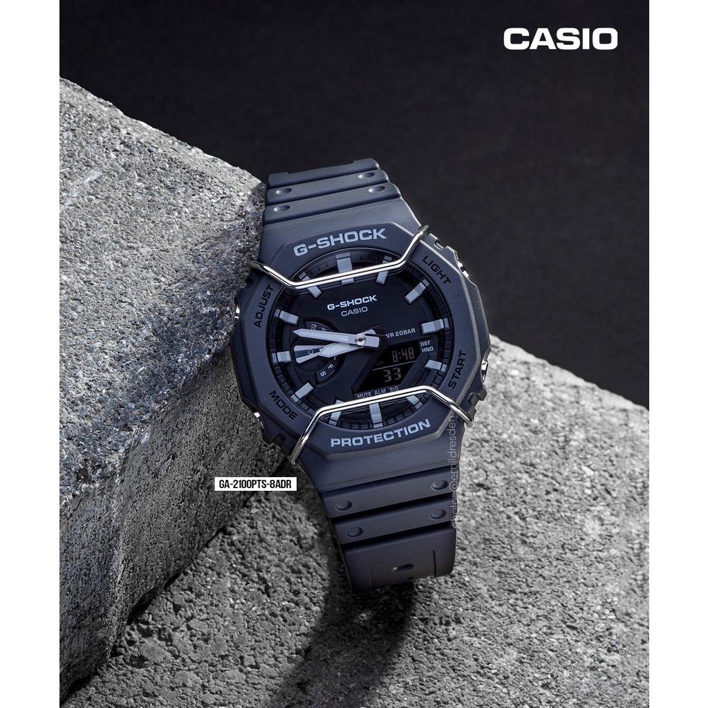 Đồng Hồ Nam Dây Nhựa Casio G-Shock GA-2100PTS-8A Chính Hãng | GA-2100PTS-8ADR Carbon Core