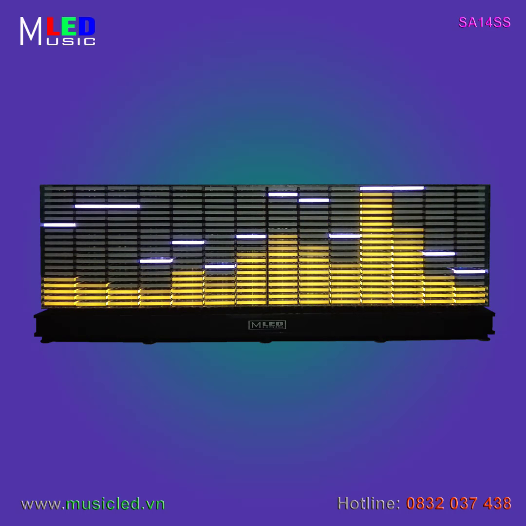 Dàn đèn Music LED nháy theo tần số nhạc 14 cột để bàn