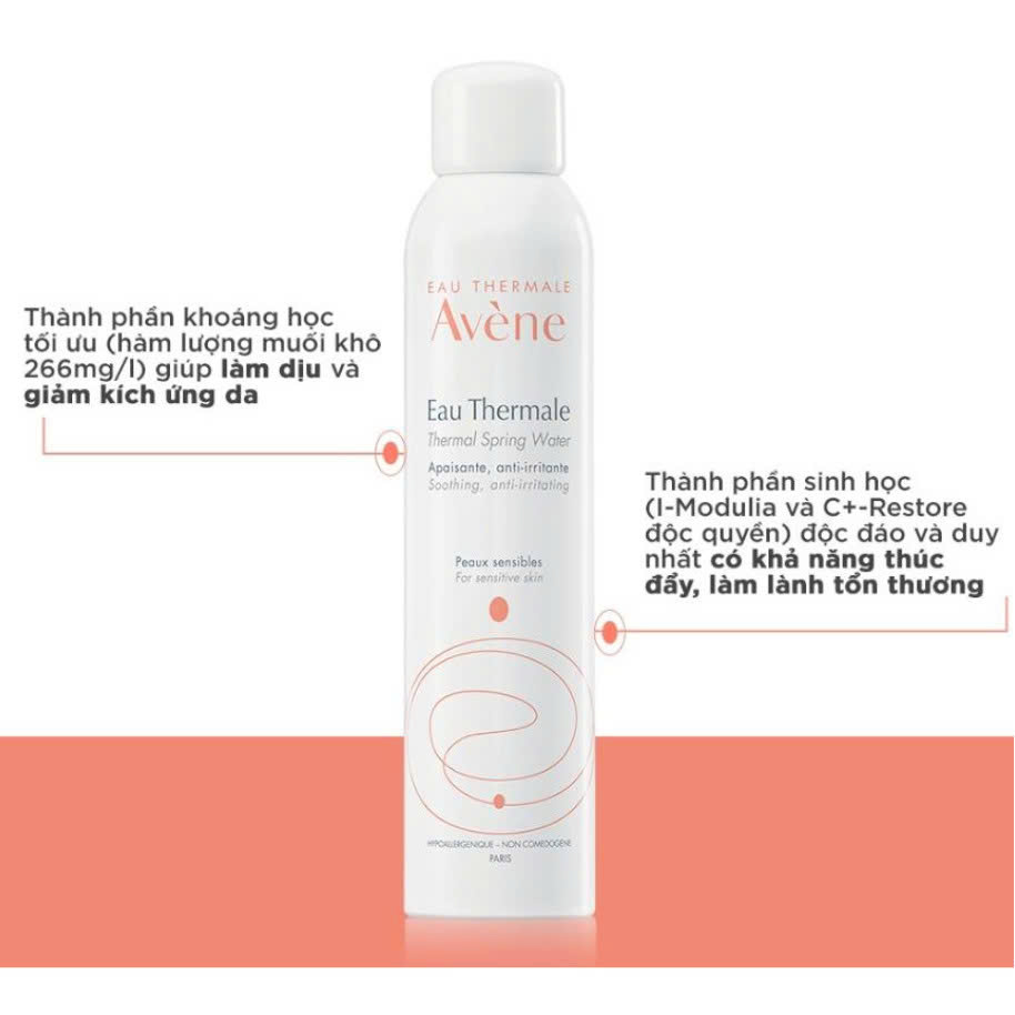 Xịt khoáng làm dịu, chống kích ứng da Avène Thermal Spring Water 300ml