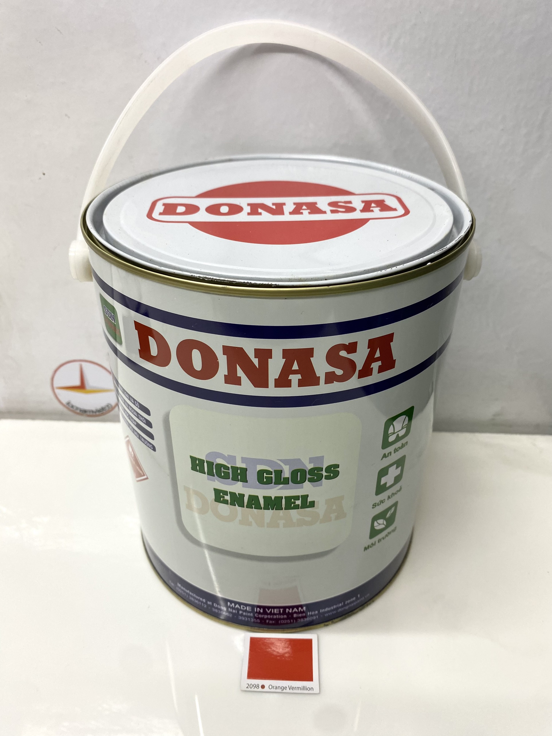 Sơn dầu Đồng Nai Donasa màu đỏ 2098 3kg _ DLF 2098