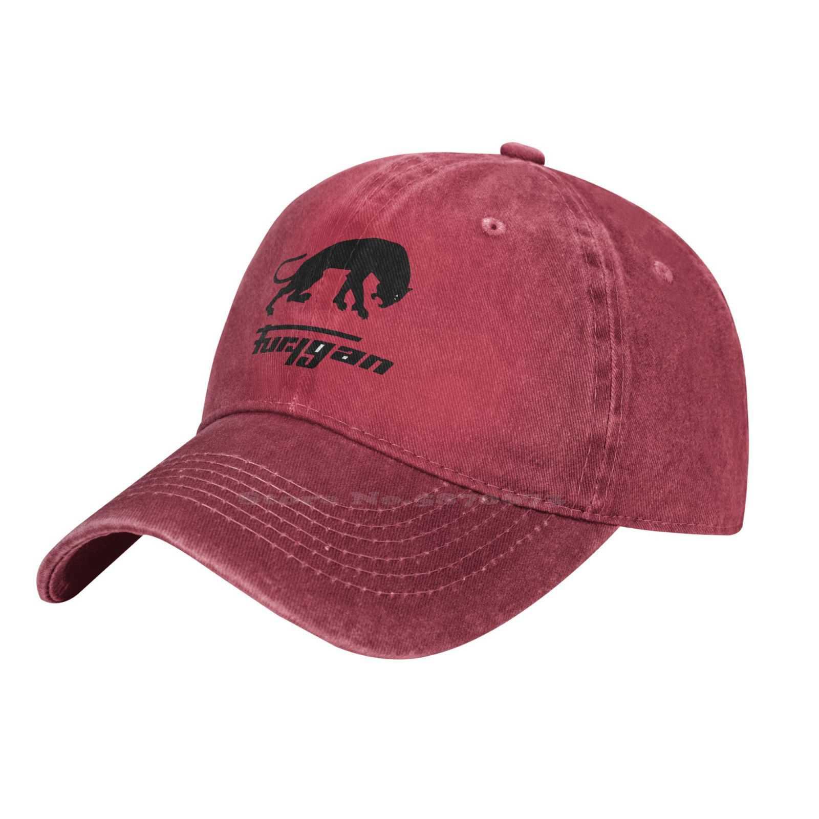 Furygan chất lượng hàng đầu logo mũ bóng chày denim cap Color: Baseball cap Black Size: One Size