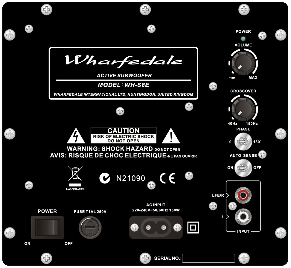 LOA WHARFEDALE SUBWOOFER WH-D8 HÀNG CHÍNH HÃNG 100%