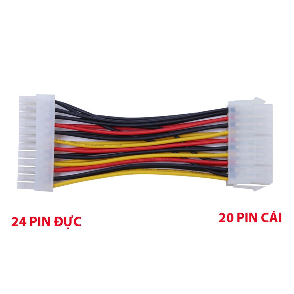 Cáp chuyển nguồn ATX 20 pin cái sang 24pin đực, chuyển đổi từ 20pin PSU sang 24PIN trên Mainboard máy tính