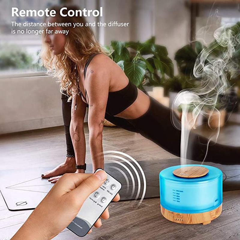 Mới Nhất Điện Máy Phun Sương Tạo Độ Ẩm Tinh Tinh Dầu Khuếch Tán Tinh Dầu Siêu Âm Thanh Vân Gỗ Máy Tạo Độ Ẩm Không Khí USB Mini Phun Sương Tạo Đèn LED Nhà