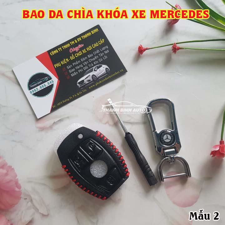 Móc Treo Chìa Khóa Bao Da Cao Cấp dành cho Xe Mercedes