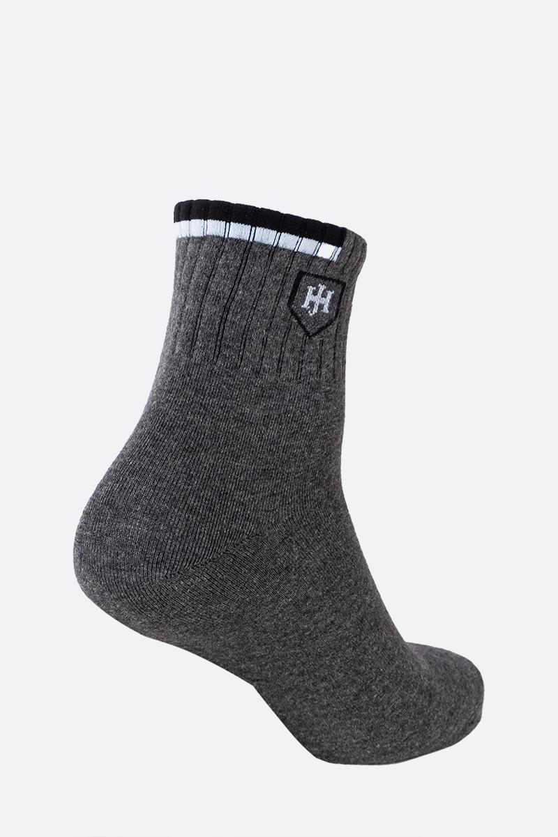 Vớ Nam Cổ Cao Cao Cấp SK23FH05P-HG - DARK GREY, DARK GREY