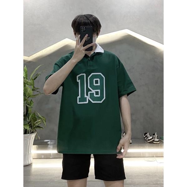 Polo tay ngắn polo nam in nhiệt không bong tróc số 19