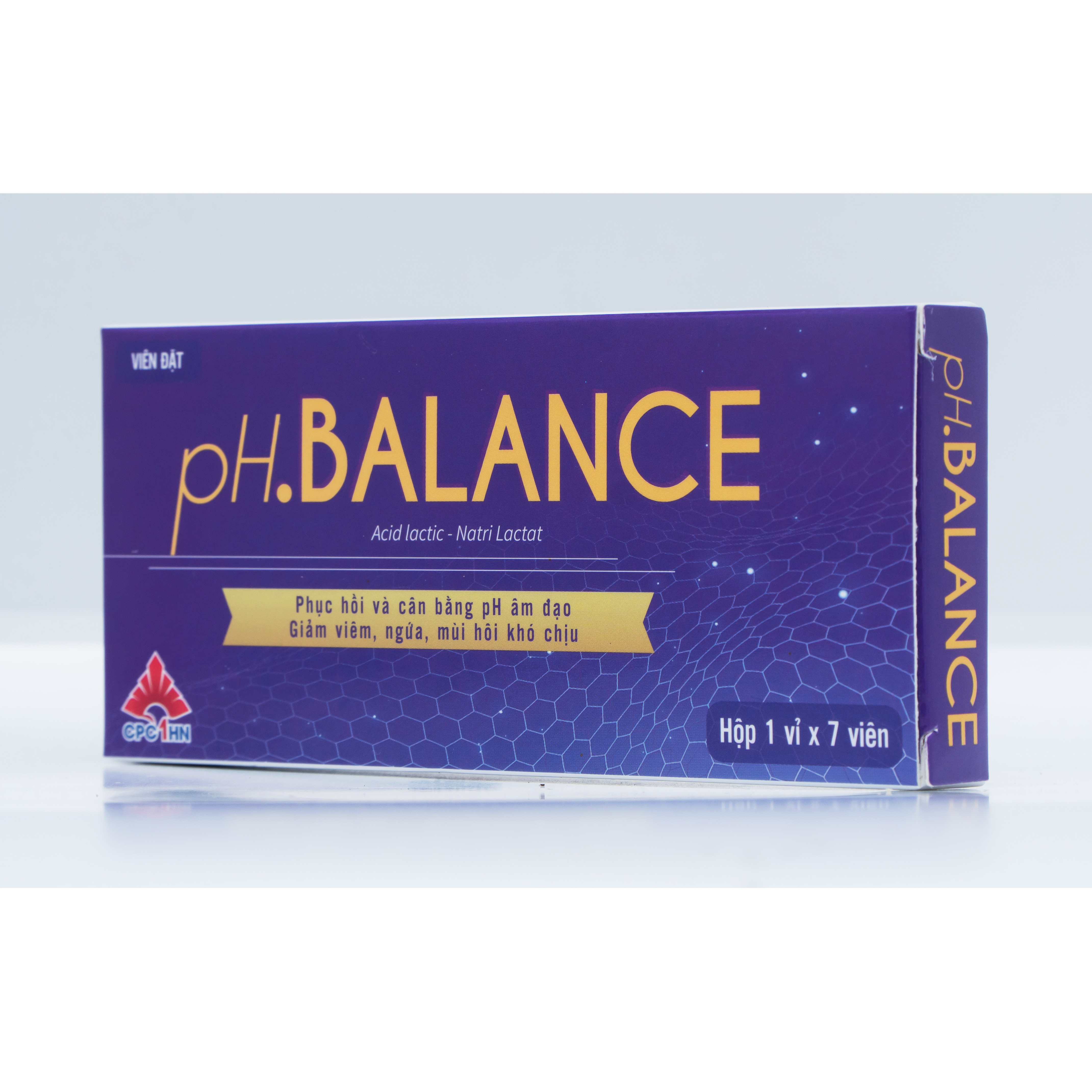 Viên đặt phụ khoa pH.BALANCE - Phục hồi và cân bằng pH vùng kín, giảm khí hư, mùi khó chịu, giảm khô, ngứa rát, hỗ trợ điều trị viêm nhiễm vùng kín (Hộp 7 viên)