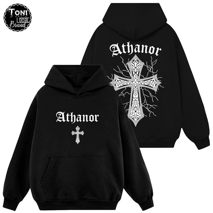 Áo Hoodie Local Brand ATHANOR nỉ bông form rộng Unisex