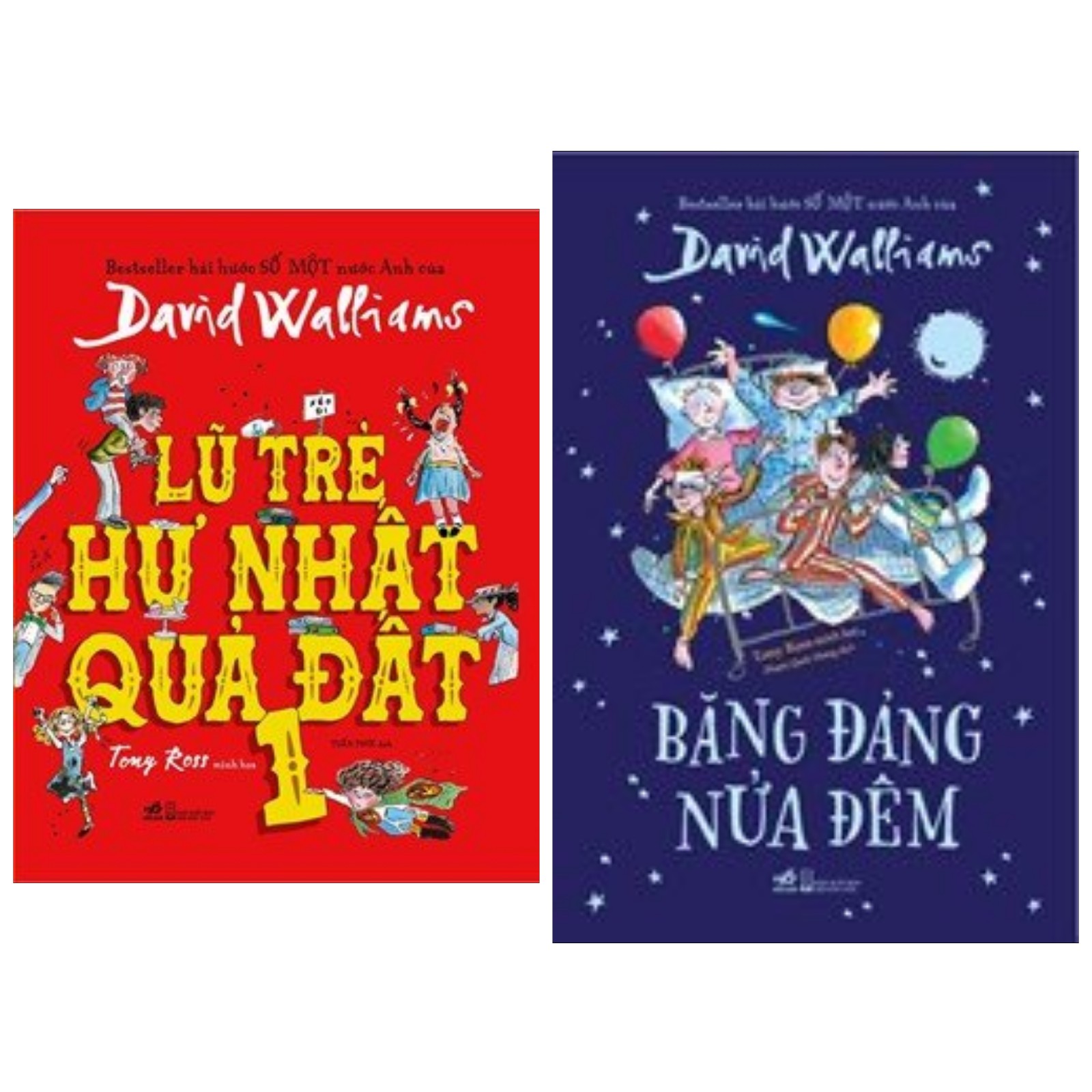 Combo sách thiếu nhi hài hước bán chạy: Lũ Trẻ Hư Nhất Quả Đất + Băng Đảng Nửa Đêm