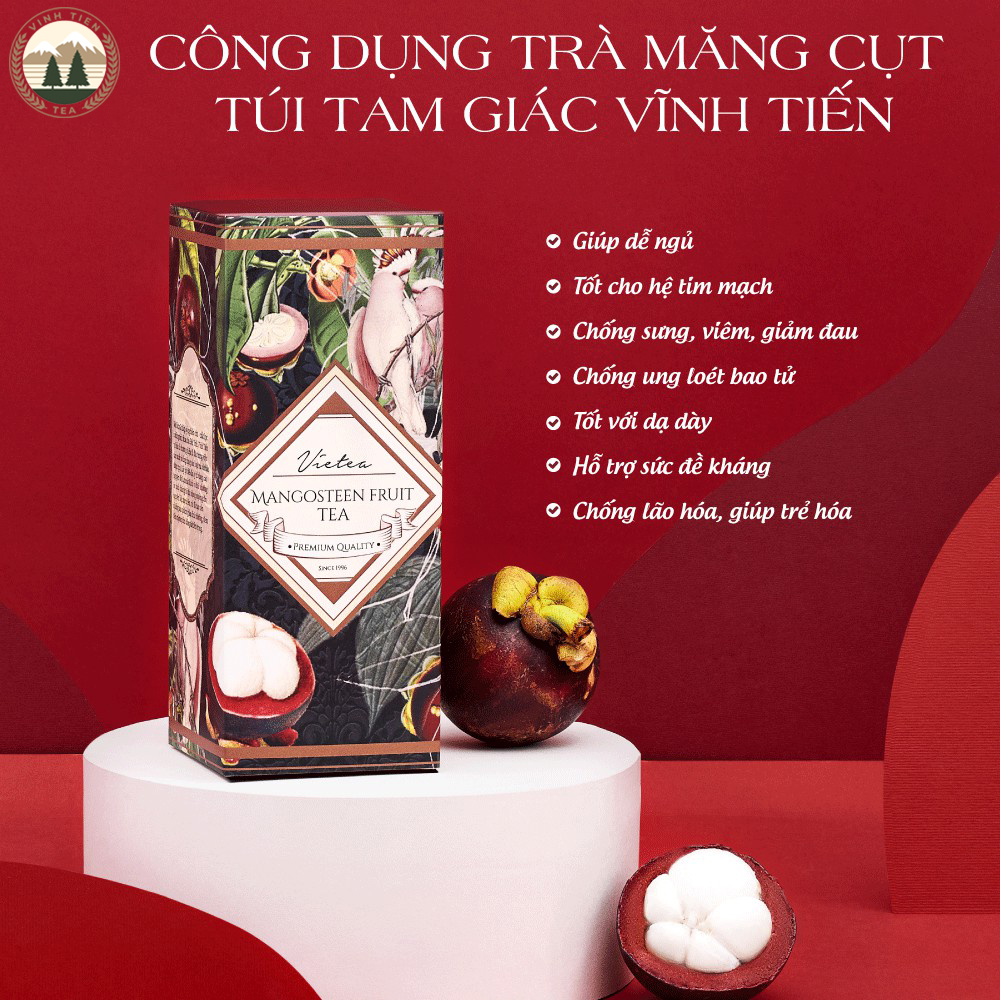 Trà Măng Cụt Túi Tam Giác Vĩnh Tiến - Chống Oxy Hóa, Giảm Đau, Ngủ Ngon