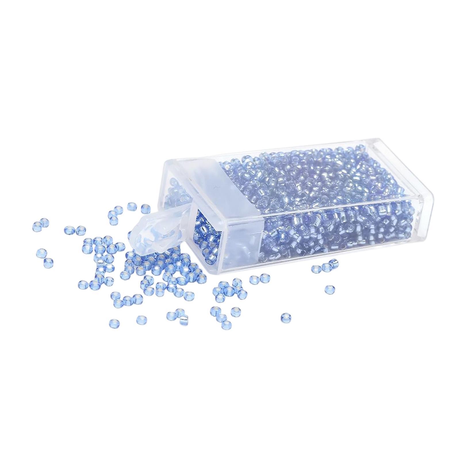 1000Pcs Beads Craft Beads with Storage Box Handcrafted Home Decoration Small Beads Spacer Beads for DIY Pendants Earring Jewelry Making