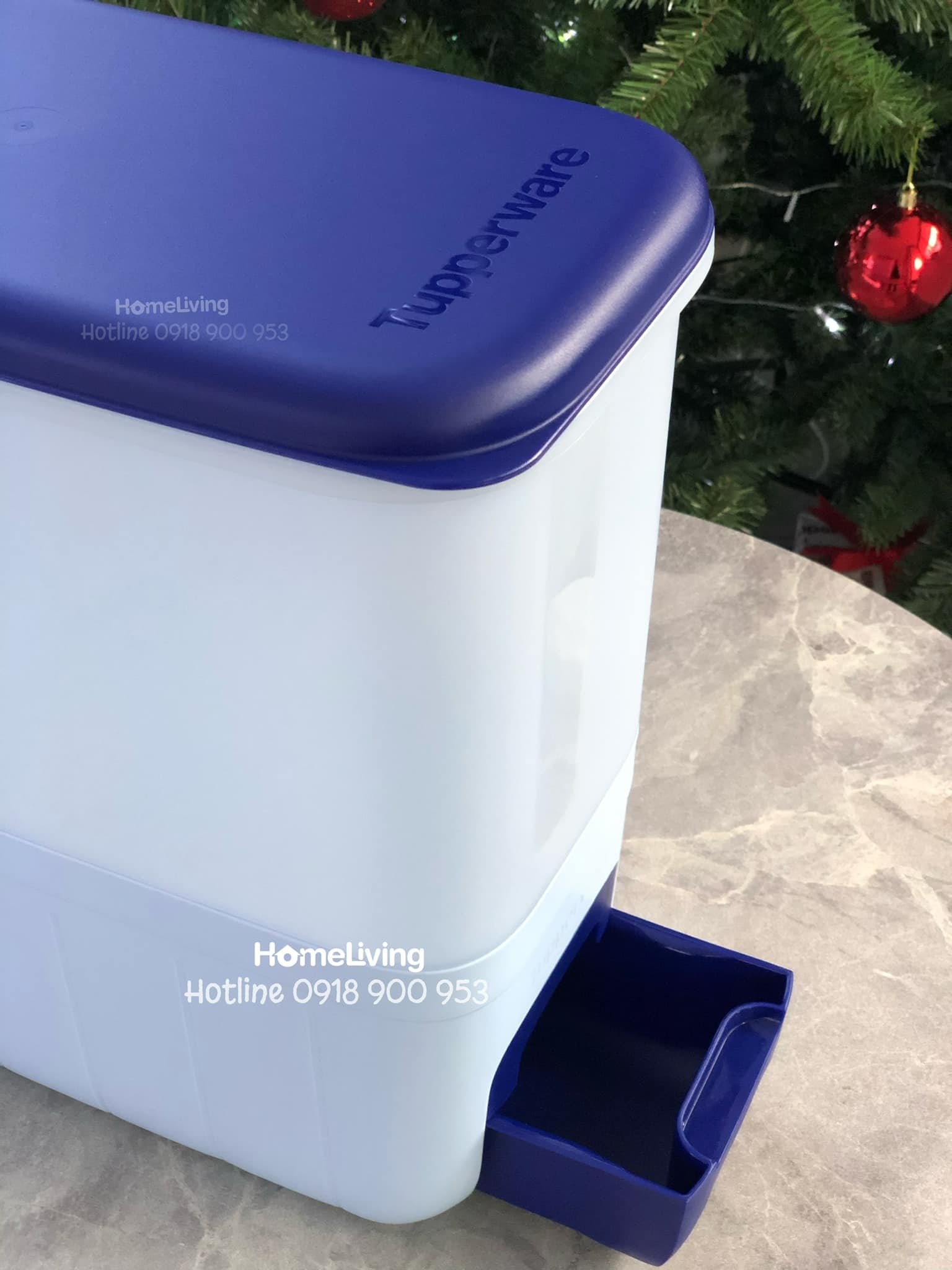 Thùng Gạo Tupperware Rice Smart Aqua 10kg