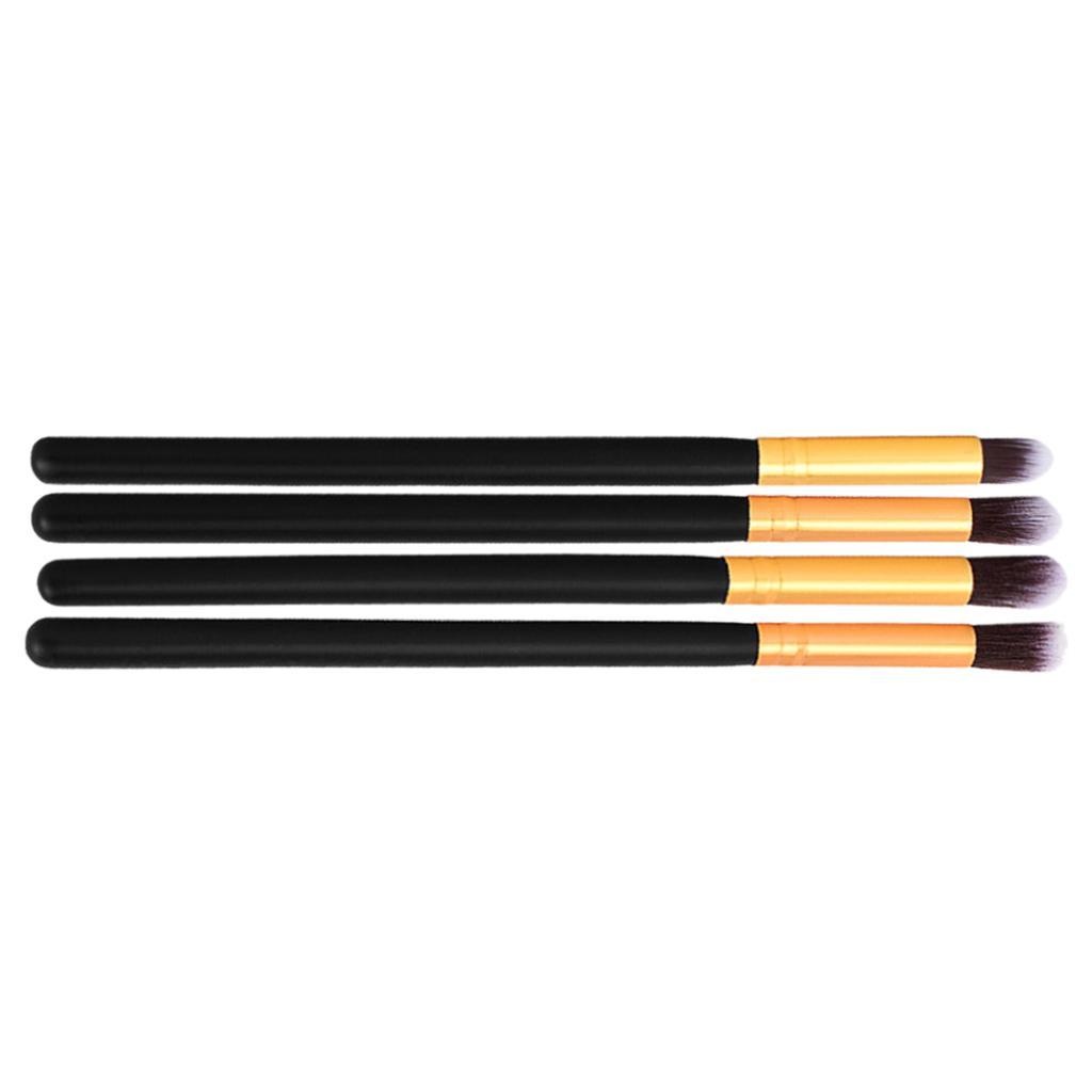 4 Pieces Cosmetic Eyeshadow Foundation Makeup Brushes Set