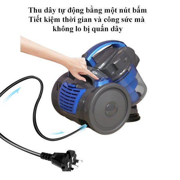 Máy hút bụi gia đình SOKANY SK3381 đa năng công suất cao 2000W lực hút mạnh, công nghệ giảm tiếng ồn [BẢO HÀNH 12 THÁNG] - HÀNG CHÍNH HÃNG - DELIYA