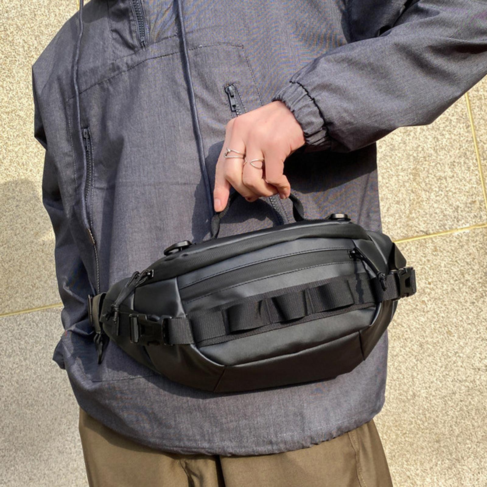 Running Waist Pack Classic Casual Supplies Lure Fishing Bag Travel Fanny Pack Fishing Bag Durable Lightweight for Cycling Walking Sports Men