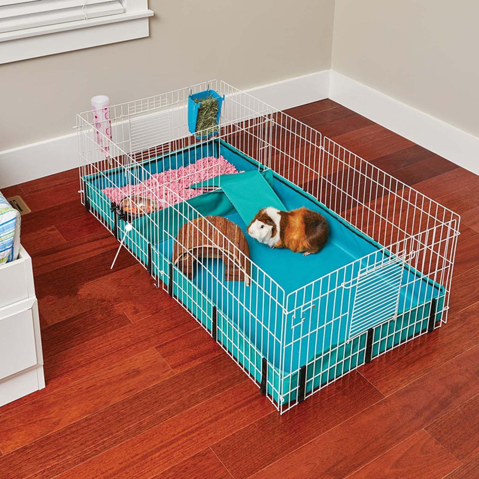Guinea Pig Cage Tarp Bottom Guinea Pig Cage Liners Cage Cushion Washable for Grids Habitat for Hamsters Bunny Chinchillas Small Pets Ferrets