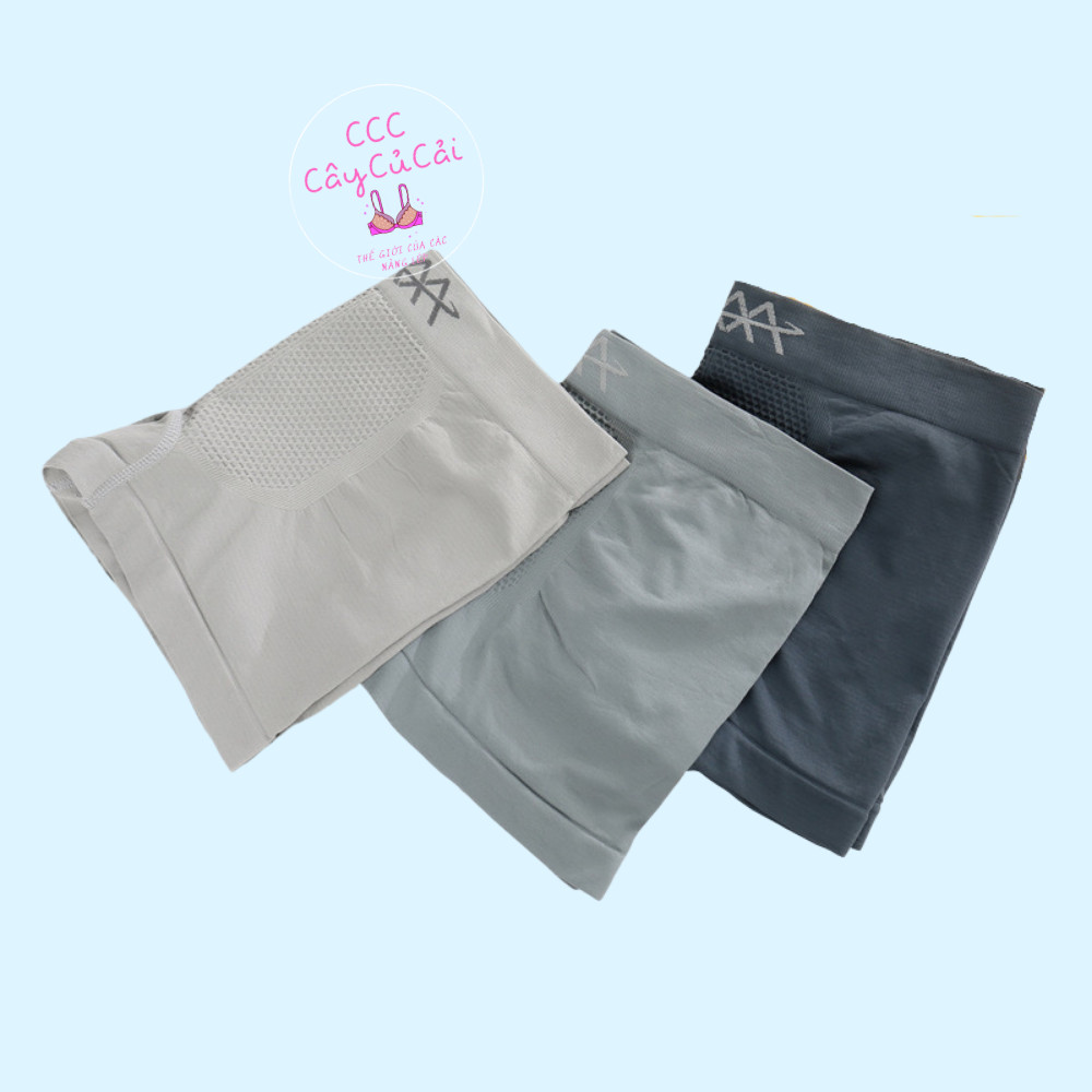 Hộp 3 Quần Sịp Đùi Nam AAA - Quần Sịp Đùi Nam Sợi Nano Kháng Khuẩn Thoáng Mát Thấm Hút Mồ Hôi Freesize dưới 70kg CCC168