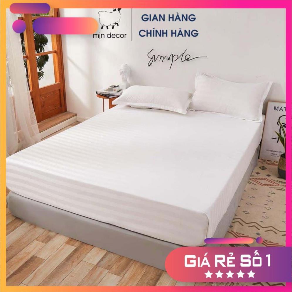 Bộ ga gối cotton 3F một màu basic mềm mại thanh lịch