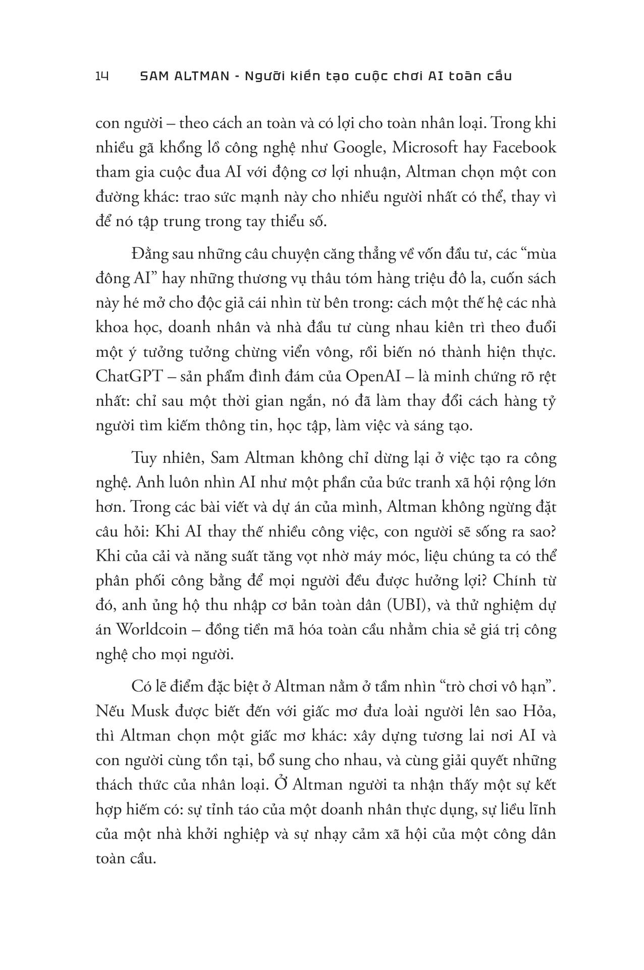 Sách - Sam Altman - Người Kiến Tạo Cuộc Chơi AI Toàn Cầu