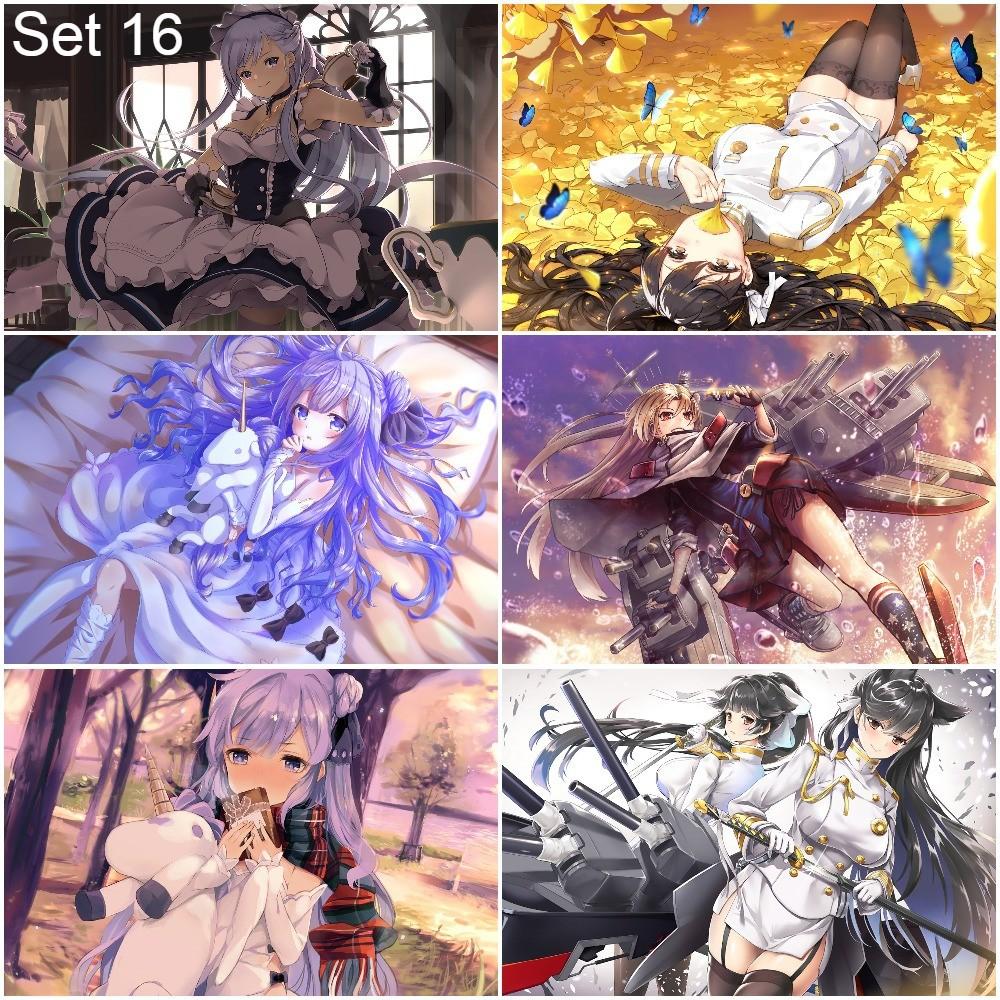Bộ 6 Poster game Azur Lane - A3,A4,A5