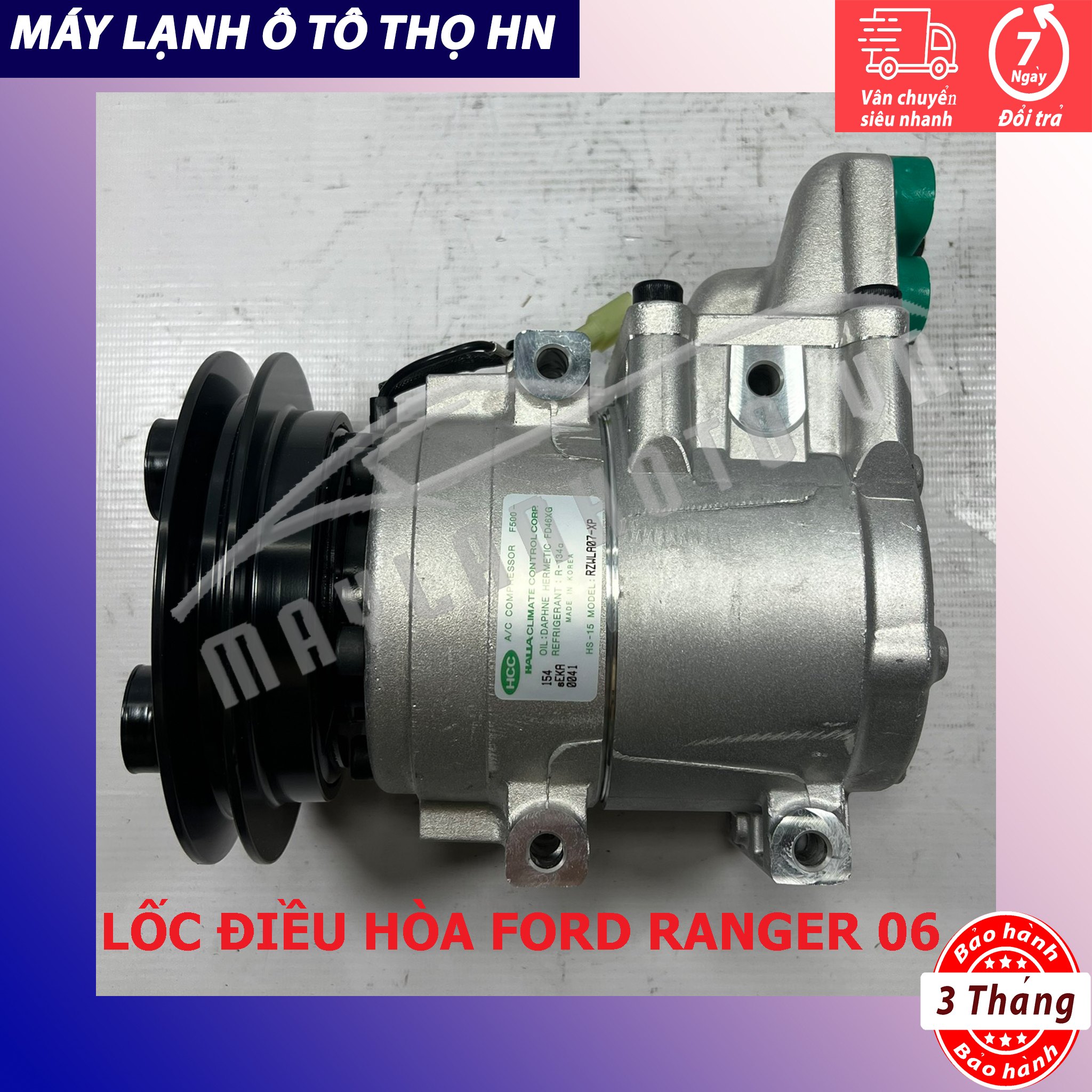 Lốc điều hòa (block,máy nén) Ford Ranger 2003 2004 2005 2006 2007 2008 2009 2010 hàng xịn Hàn Quốc 03 04 05 06 07 08 09 10