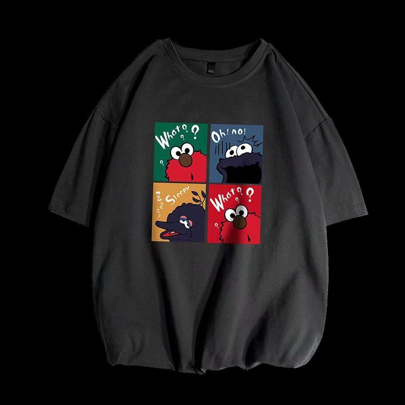 Áo Thun Tay Ngắn 5 Tấc Dáng Rộng In Họa Tiết Vui Nhọn Trẻ Trung Size M-5XL Cho Nam