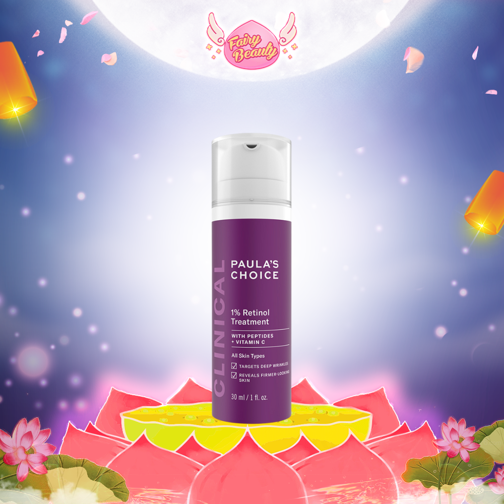 Tinh chất làm mờ vết nám, giảm nếp nhăn sâu và đốm nâu Paula's Choice Clinical 1% Retinol Treatment