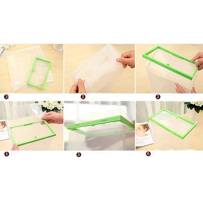 Set 2 Hộp Đựng Giày Dép Có Khung Viền Nhựa