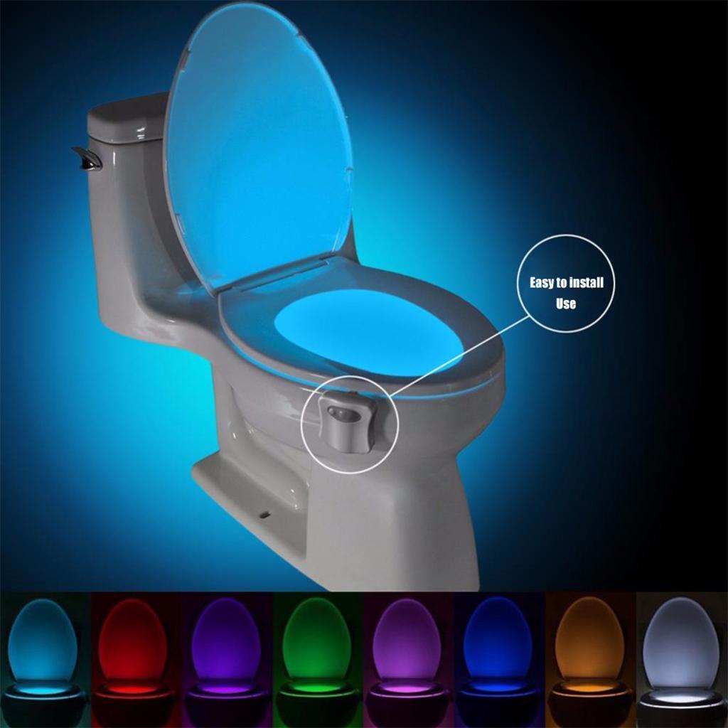 LED Toliet Bathroom Lamp Auto Activated  Sensor 8
