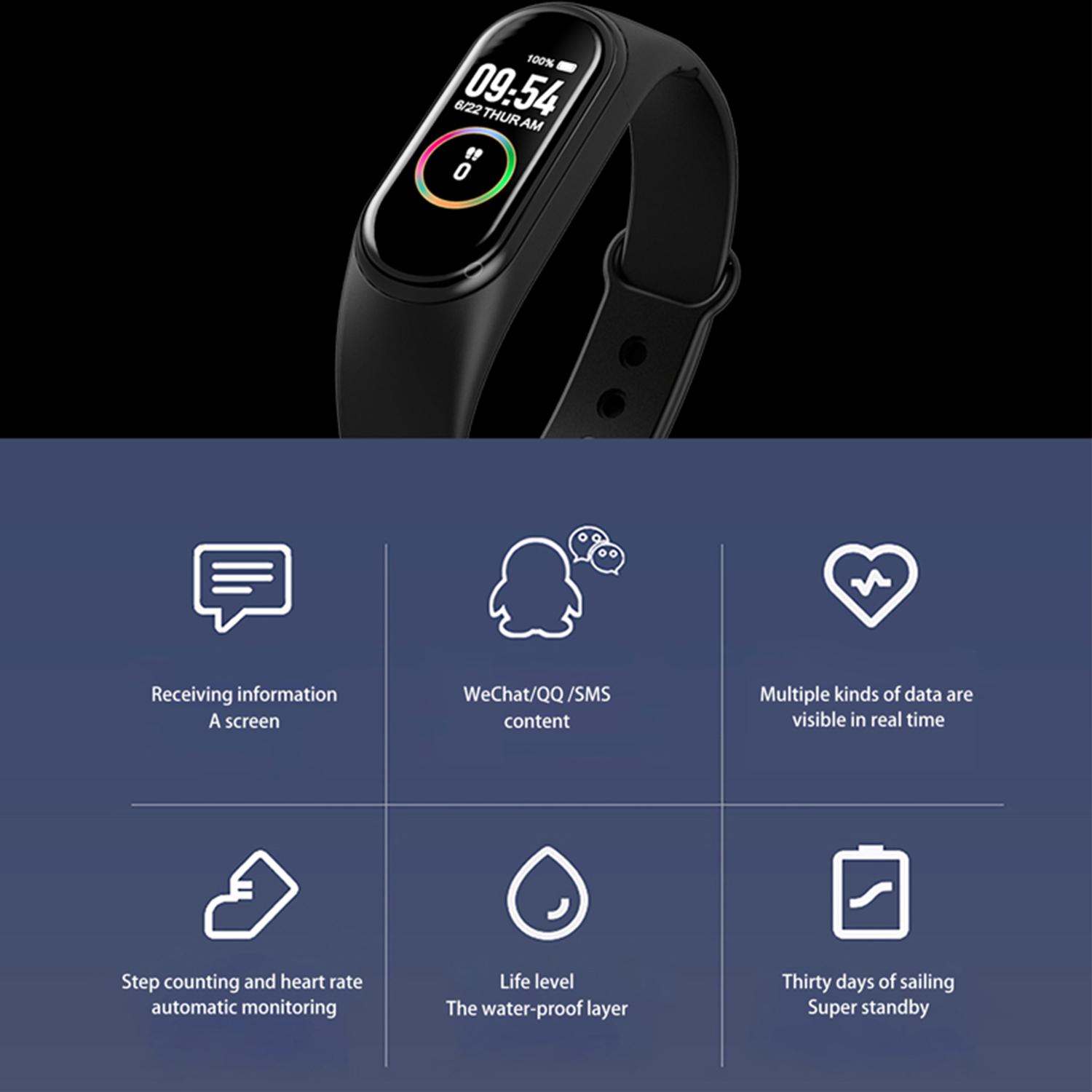 Đồng Hồ Thông Minh Theo Dõi Huyết Áp Spo2 Cảm Ứng Thông Minh 0.96 Màn Hình Nhỏ Ip68 Chống Thấm Nước