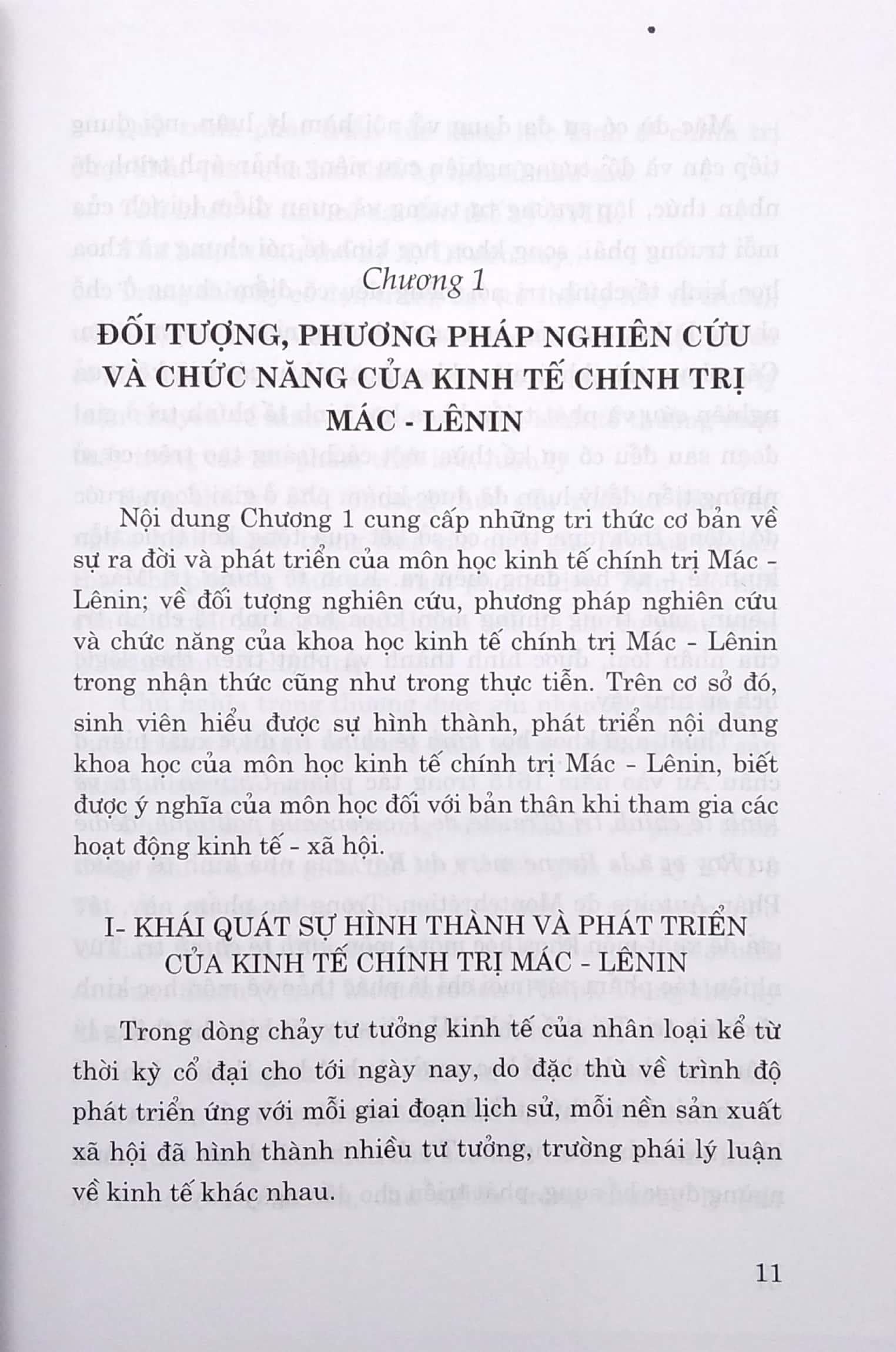 Giáo Trình Kinh Tế Chính Trị Mác - Lênin (Dành Cho Bậc Đại Học Hệ Không Chuyên Lý Luận Chính Trị)