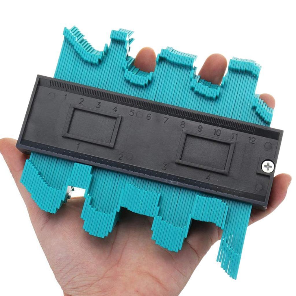 3D Mitre Square Measuring Ruler + Contour Profile Gauge Tool