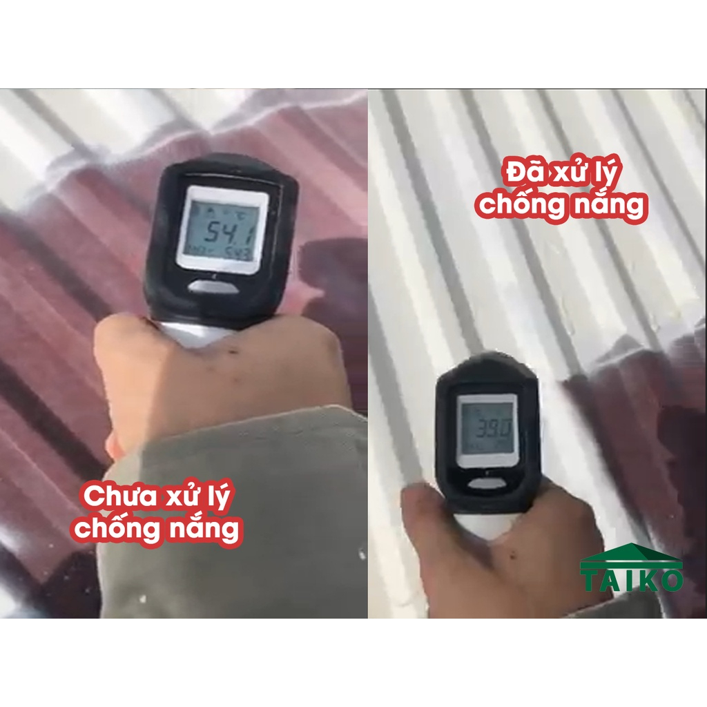 Keo Chống Nóng, Chống Thấm Taiko CN01-5 Lít- Sử Lý bề mặt tường nhà, mái tôn, kim loại tấm lợp fibro