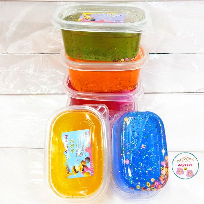 Slime kim tuyến hoa quả trái cây hộp 280gr 9 màu cực đẹp Đồ chơi hũ slam chất nhờn ma quái squishy